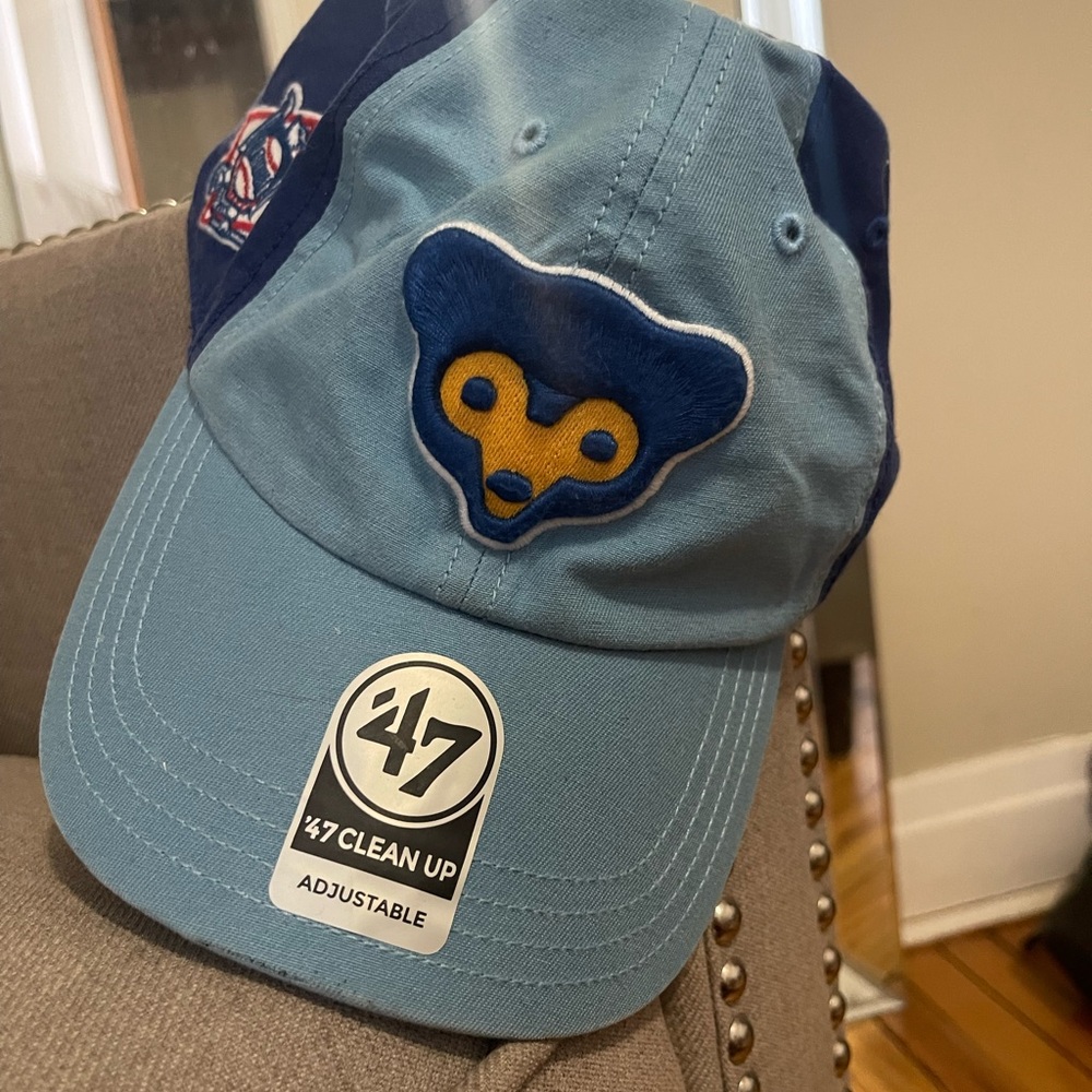 Blue Adjustable Cap with Bear Logo